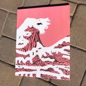 14 x 11 Pink Wave Painting